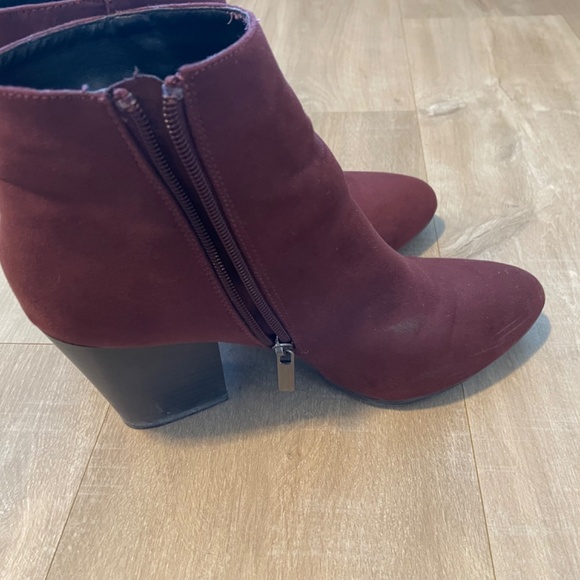 Burgundy Ankle Boots - Picture 4 of 4